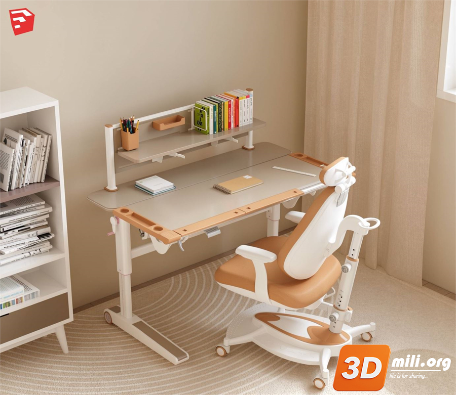 Kid's table and chairs Skp Files 